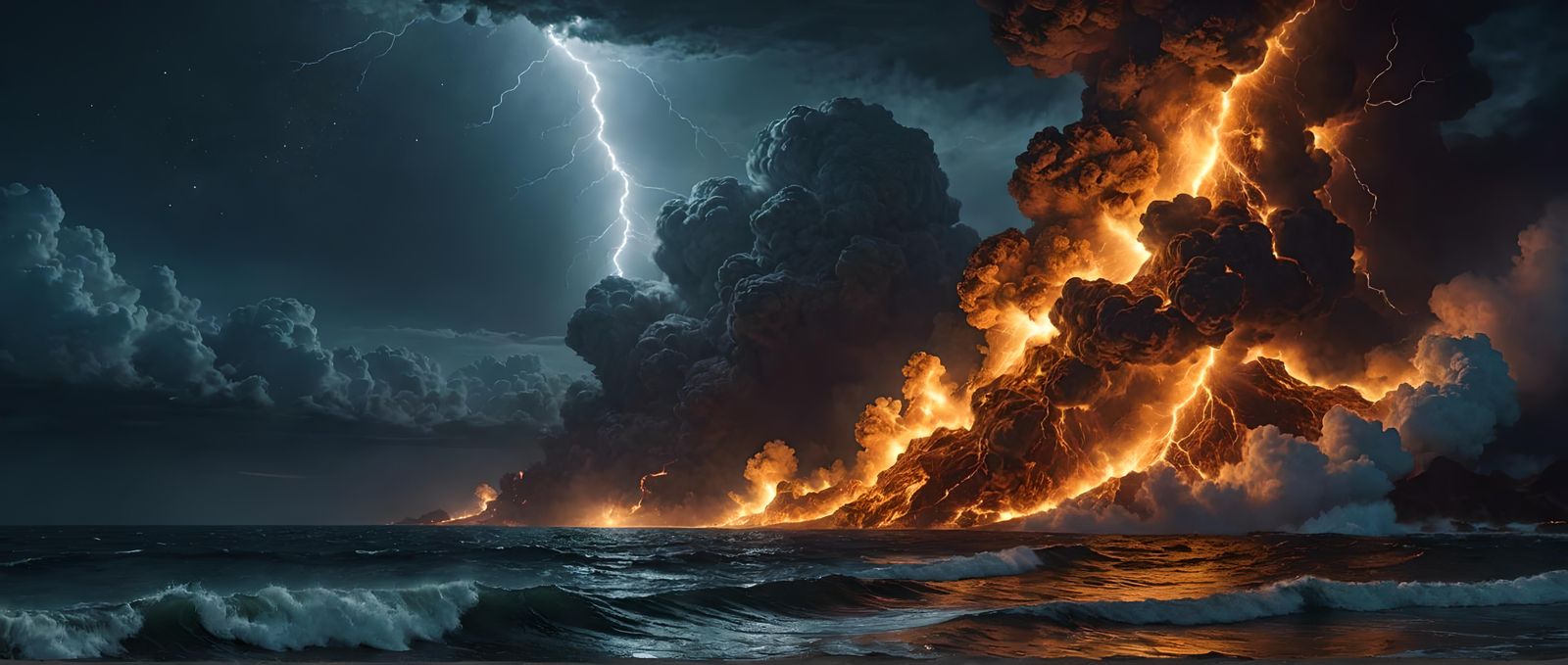 SEA OF FIRE   by @ROBIN BANKS