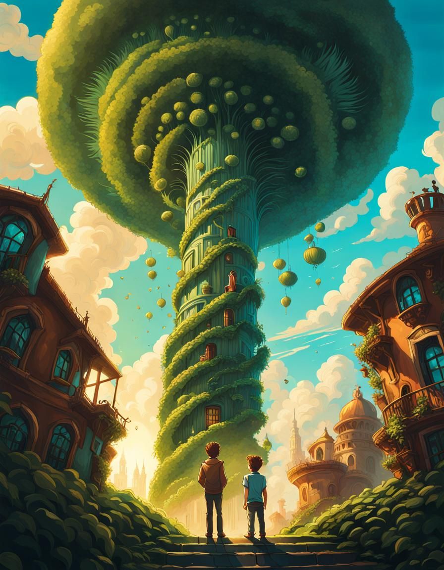 Jack and the Beanstalk  by @MikThor