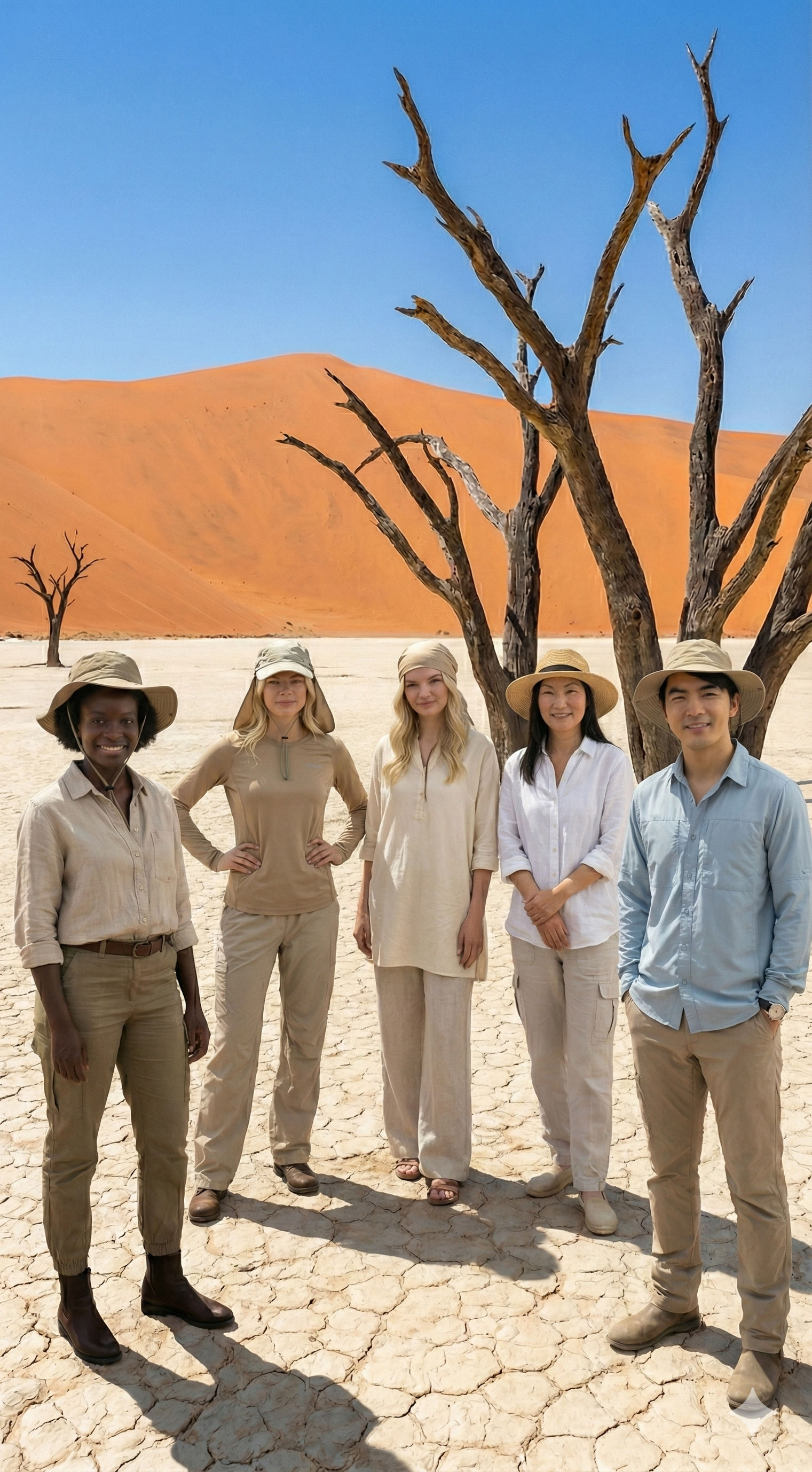 Namibia, Friends Under Vast Skies