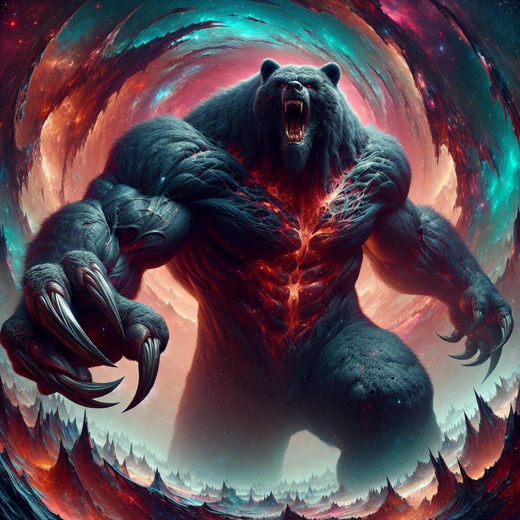 Black werebear new god