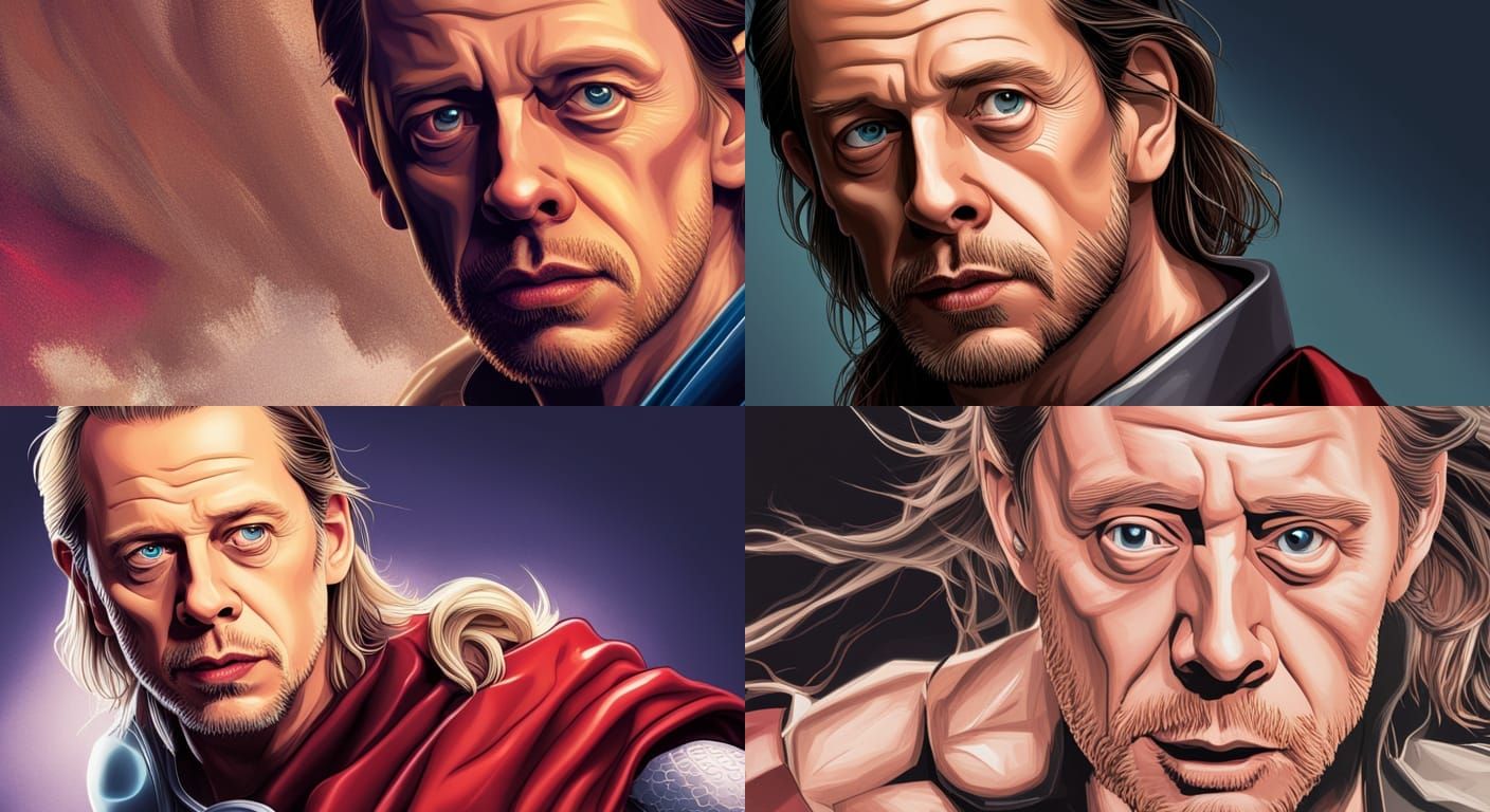 Steve Buscemi As Thor AI Generated Artwork NightCafe Creator