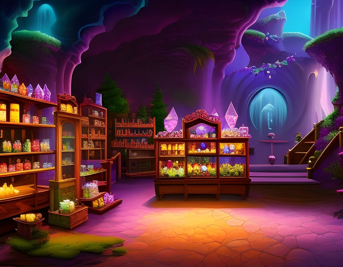 Fantasy Crystal Shop   by @Klaorman