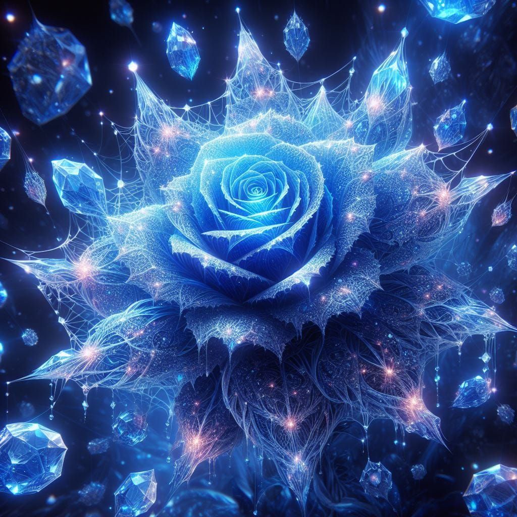 Spider's & Ice Diamond Flower