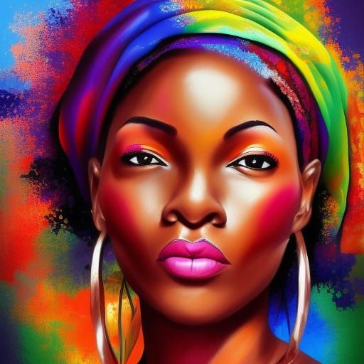 African Woman - AI Generated Artwork - NightCafe Creator