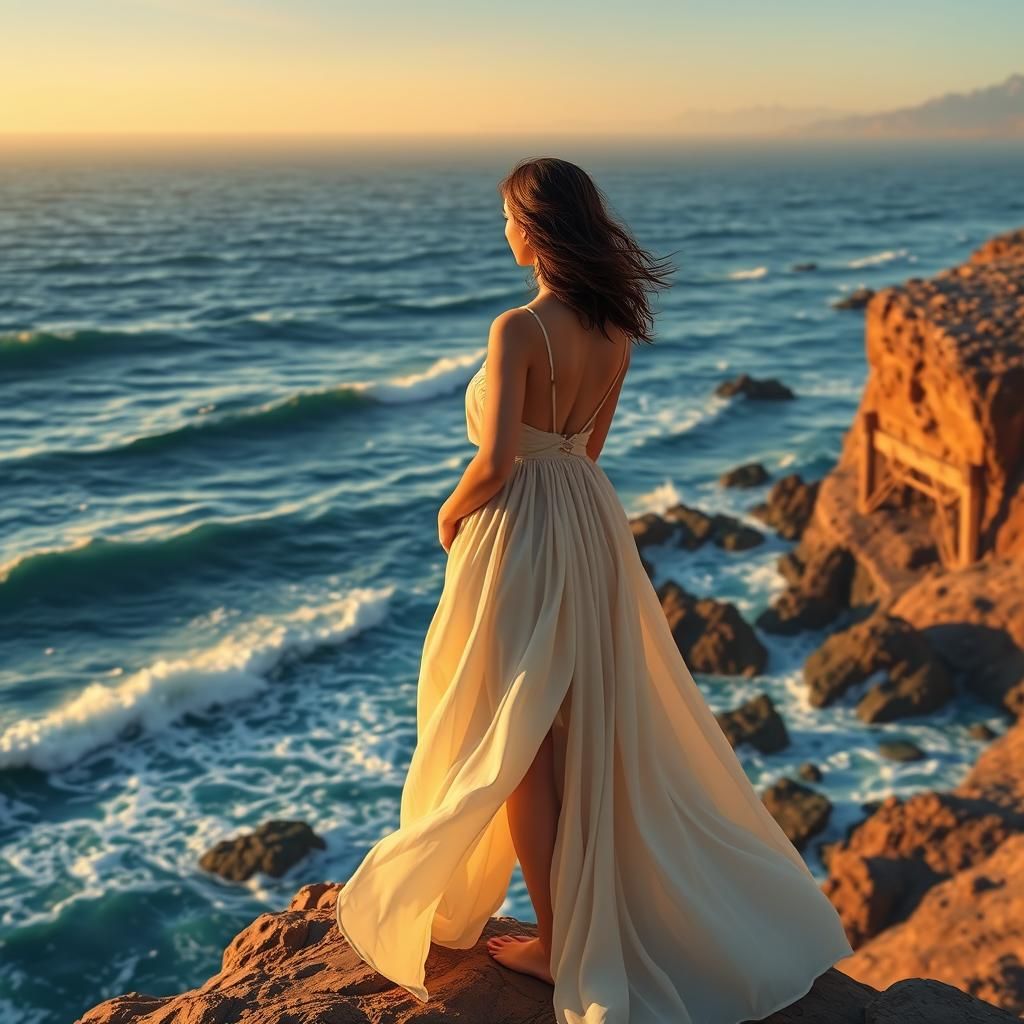 the coast of Henties Bay, digital art, AI Generated Artwork