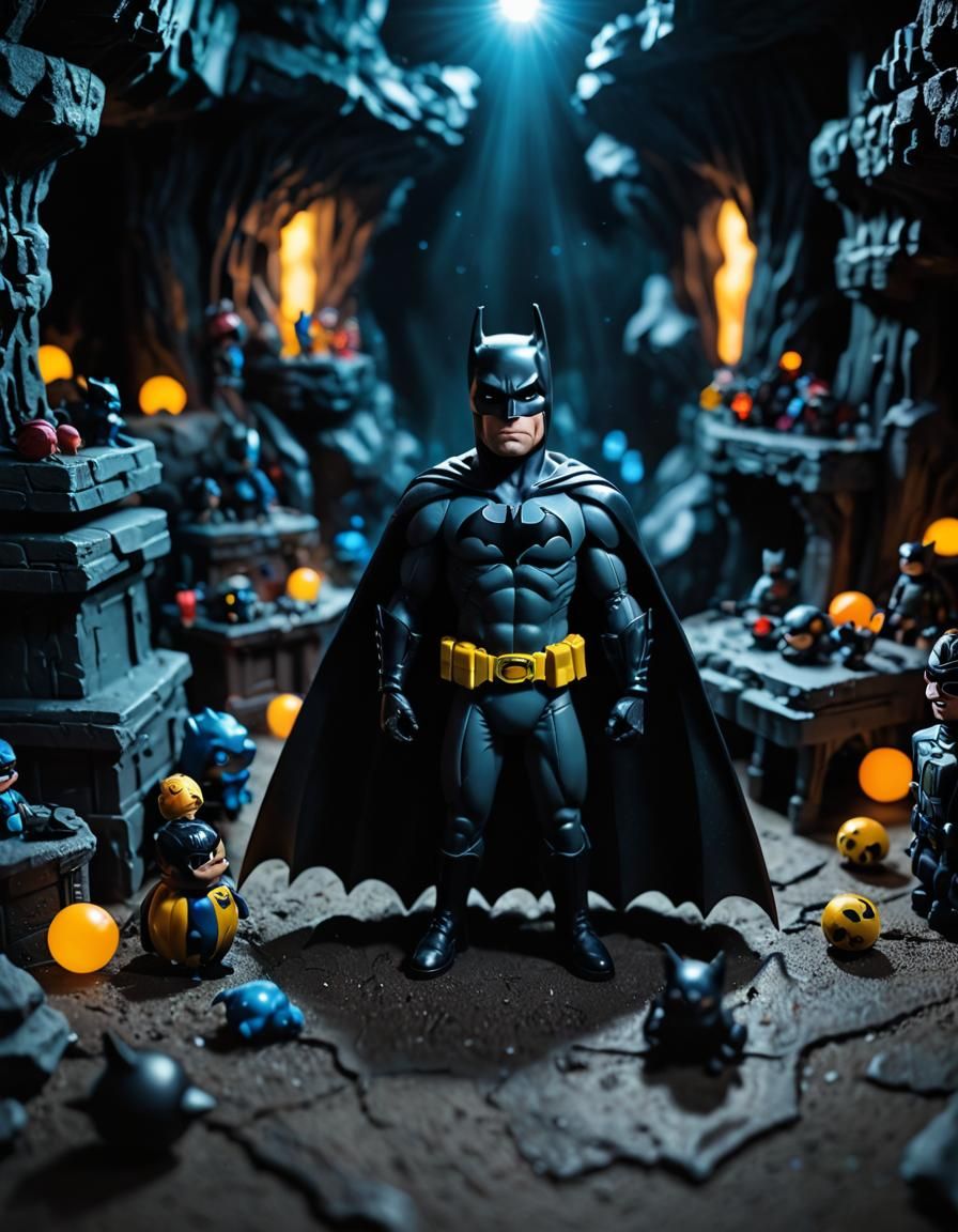 BATMAN BAT CAVE ACTION FIGURE  by @Dramatica