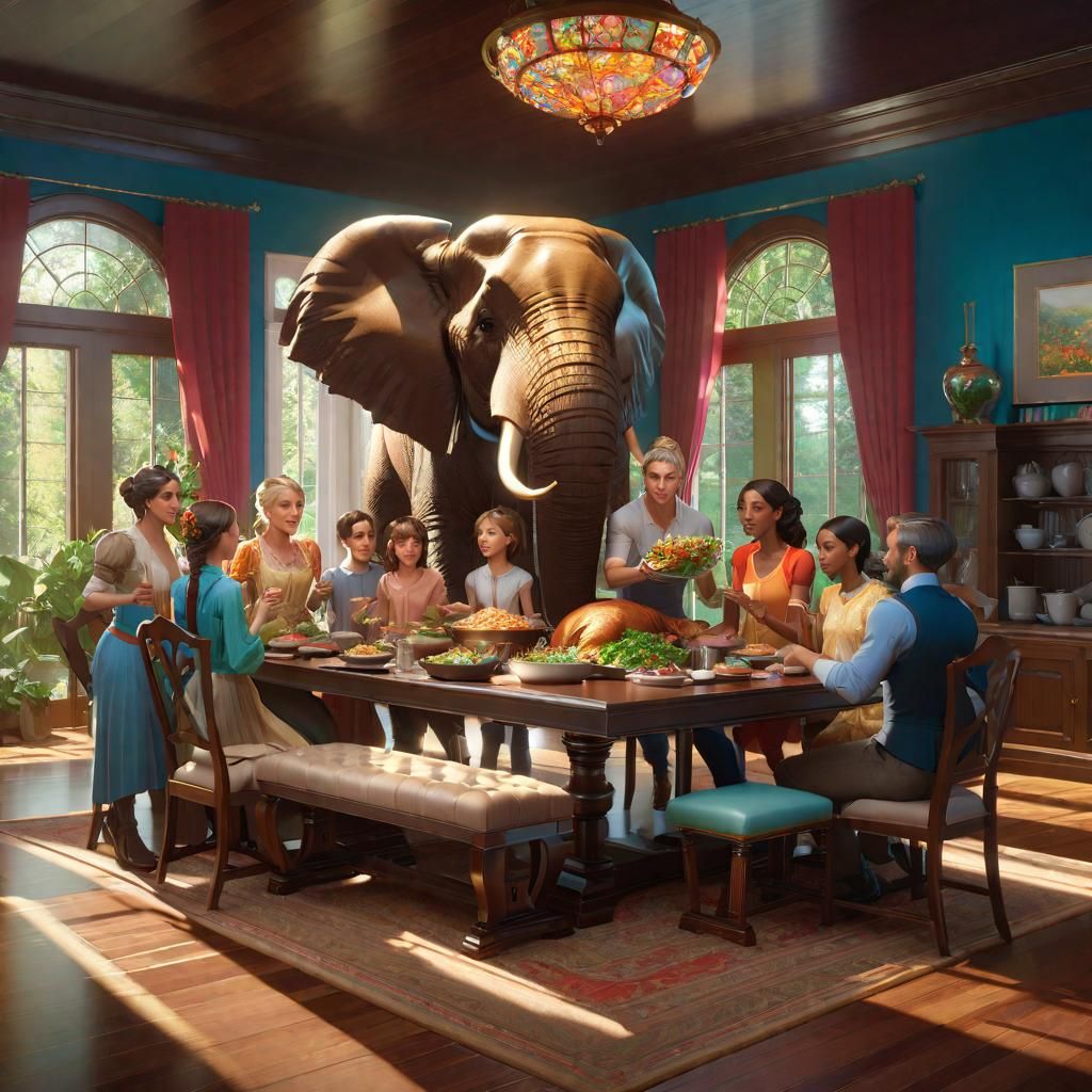"Look, enough, we are a close family, we simply can't keep avoiding the elephant in the room !!"  by @Dave