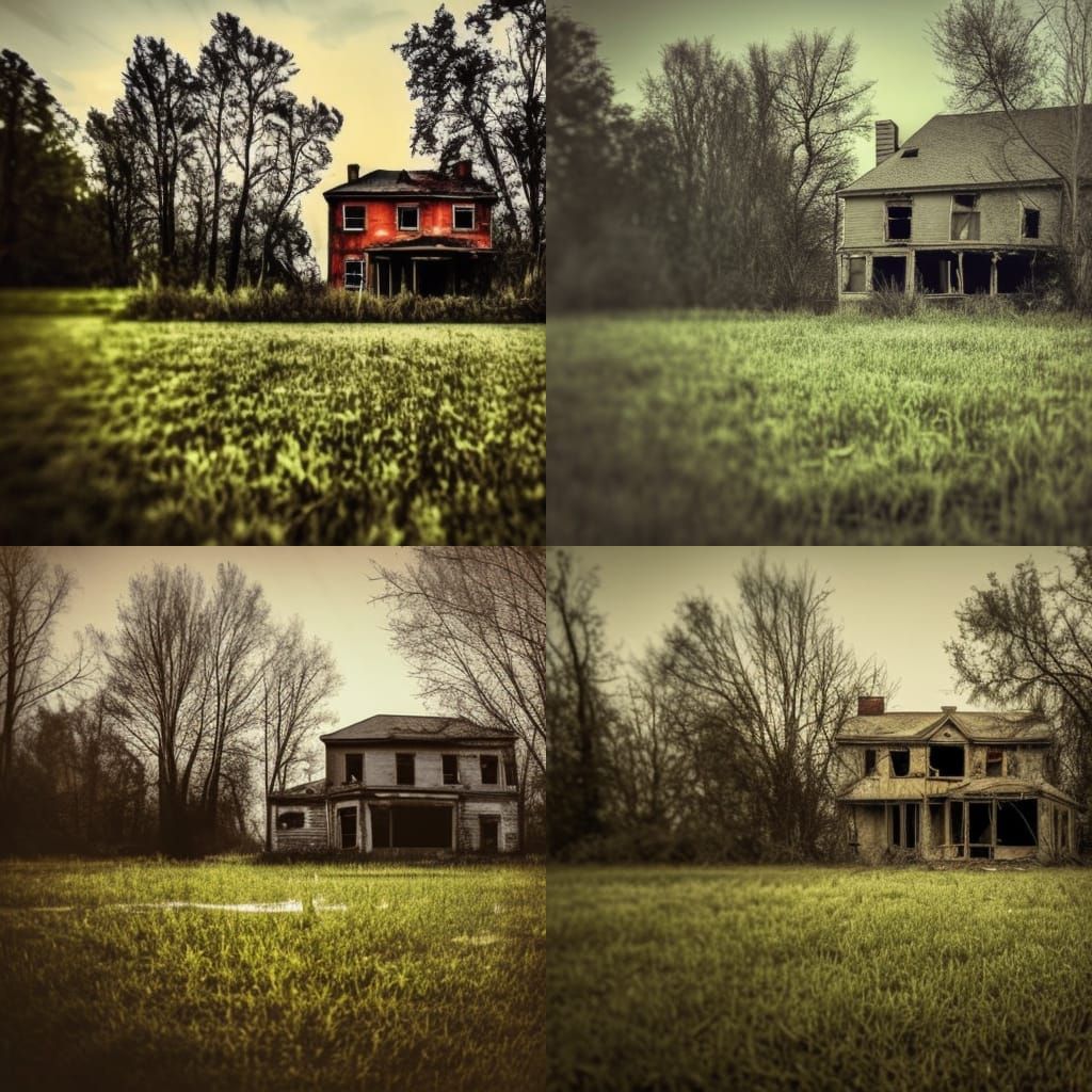 Abandoned house Professional photography, bokeh, natural lig...