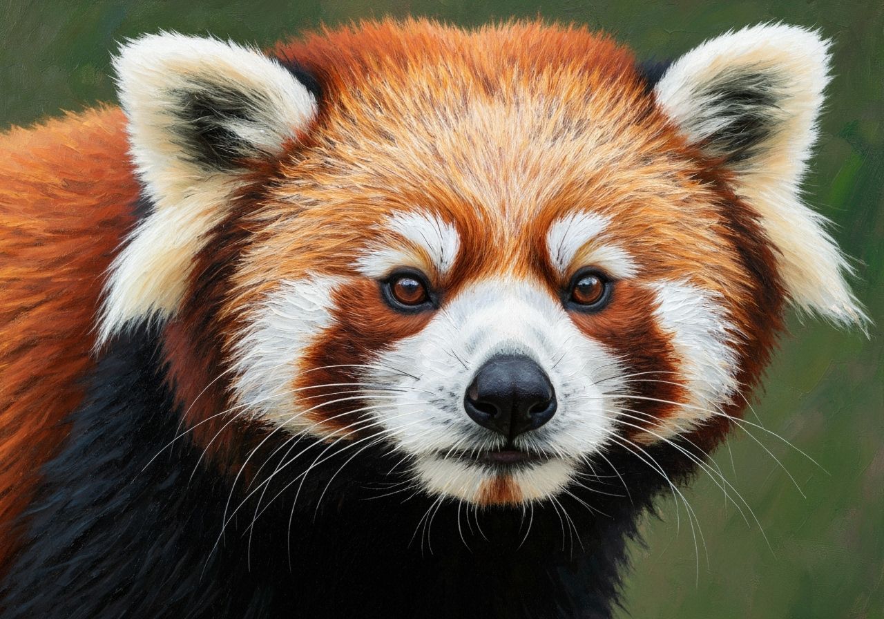 Close up of a red panda  by @Alison
