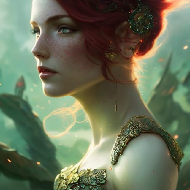 Elven Maiden - AI Generated Artwork - NightCafe Creator