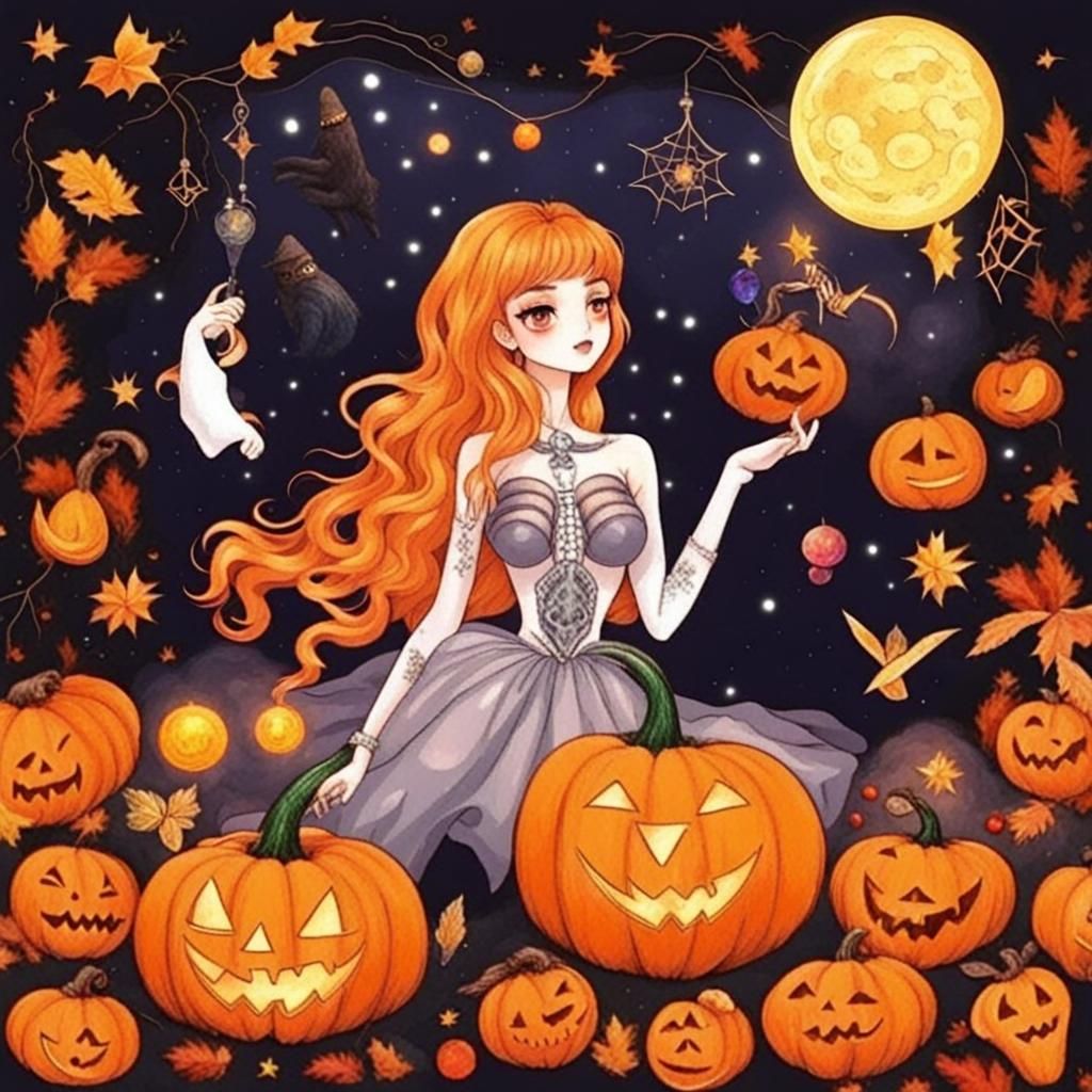 Whimsical Emoji Collection: Celestial and Halloween Fun