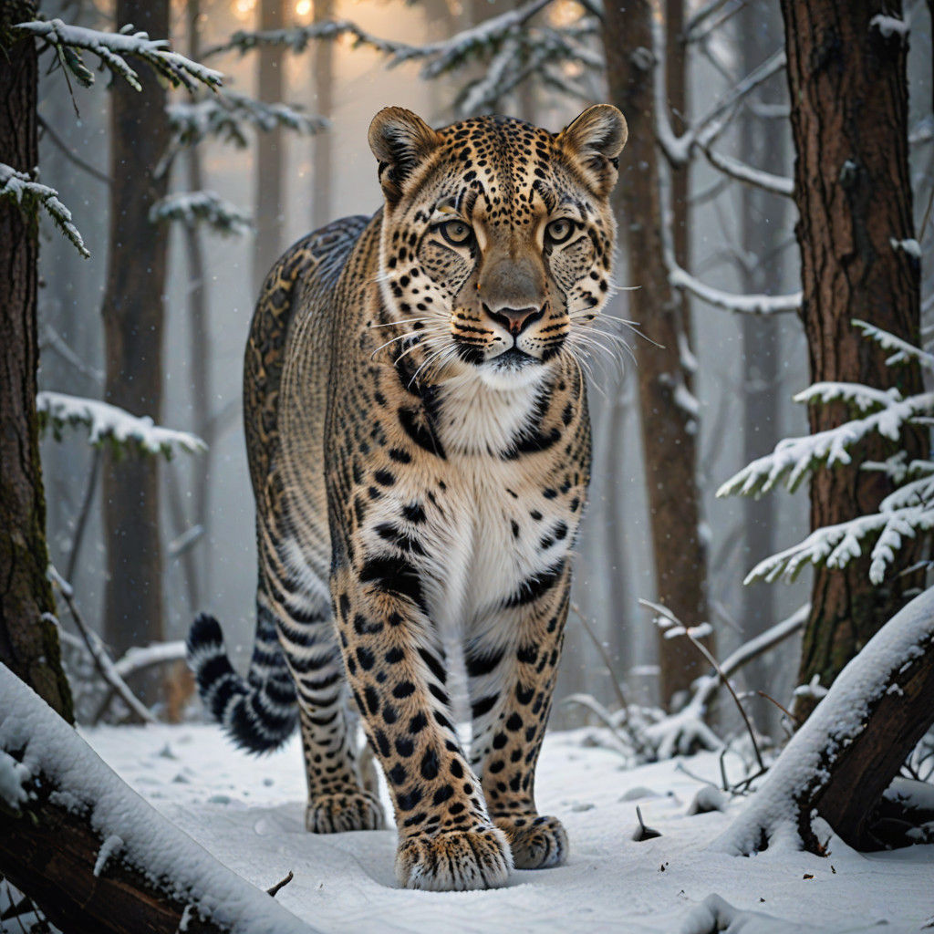 Snowy Leopard