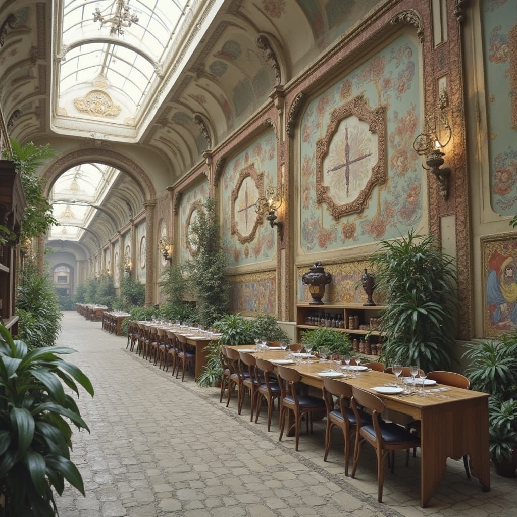 Neon Metropolis at Dusk in Diverse Architectural Styles