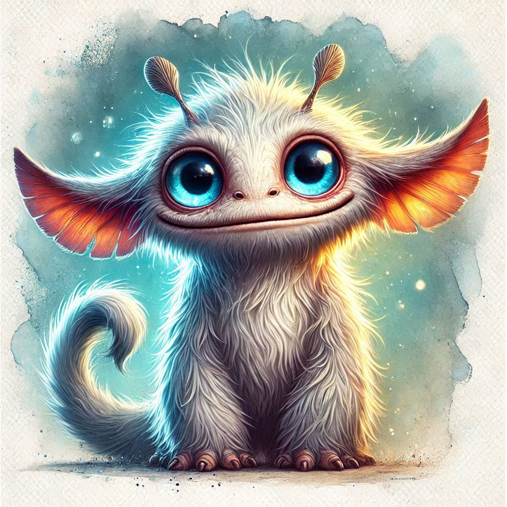 adorable fairy-tale fantasy creature portrait..