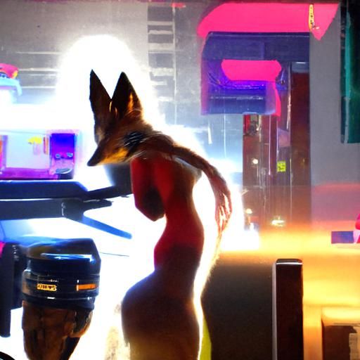 anthropomorphic fox