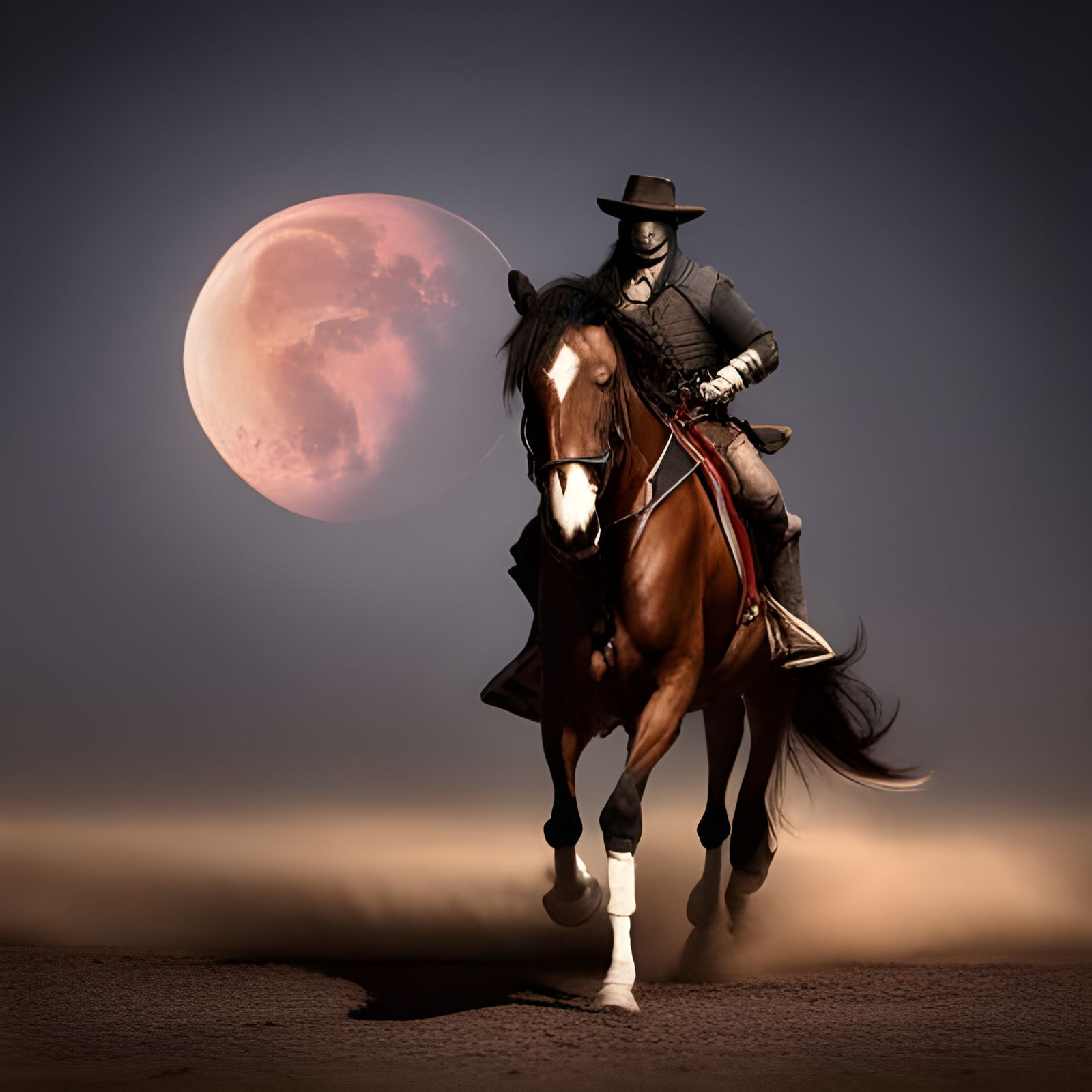 Death ride a horse,,12k resolution,detailed textures,moon li...