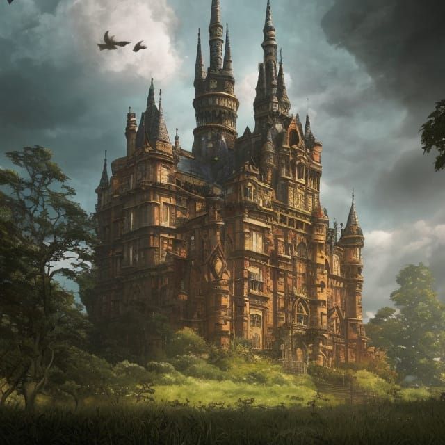 Victorian Gothic Castle - AI Generated Artwork - NightCafe Creator