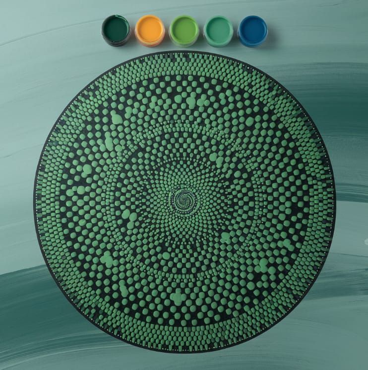 Green Dot Mandala