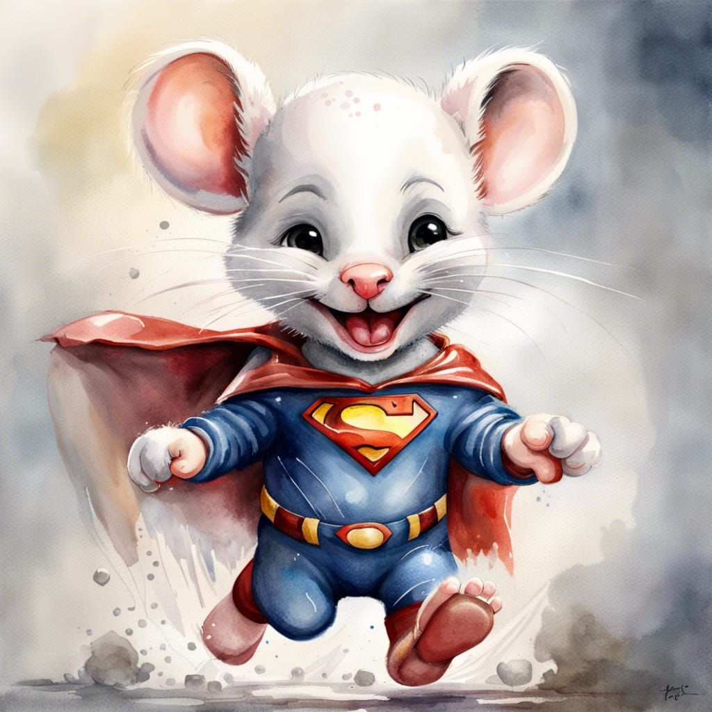 Super mouse!!  by @Diellys