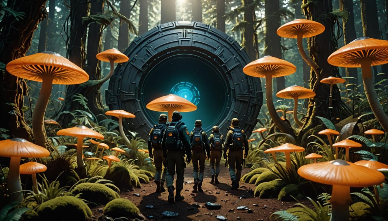 An expedition through the Stargate into mushroom world