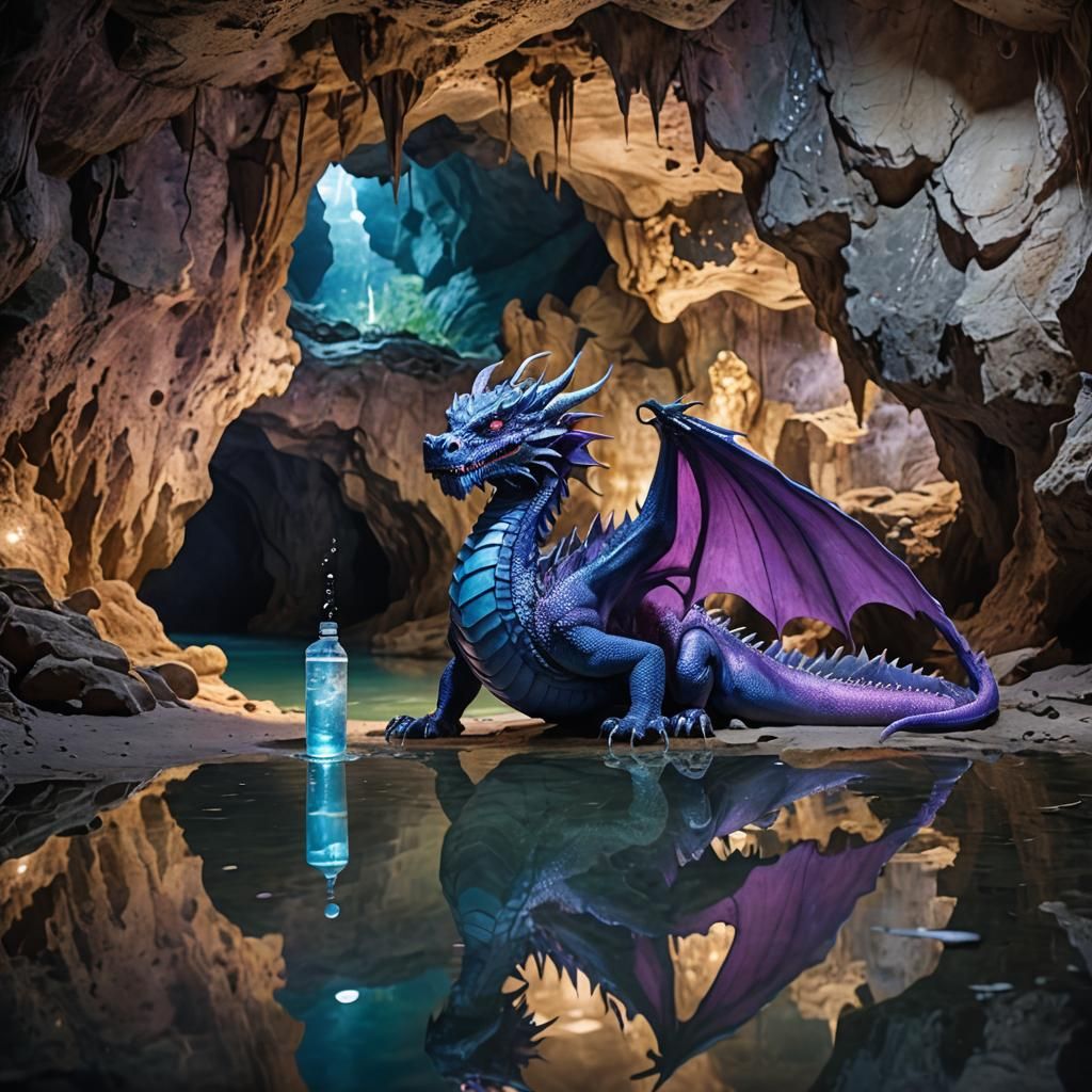 The dragon, and the random water bottle