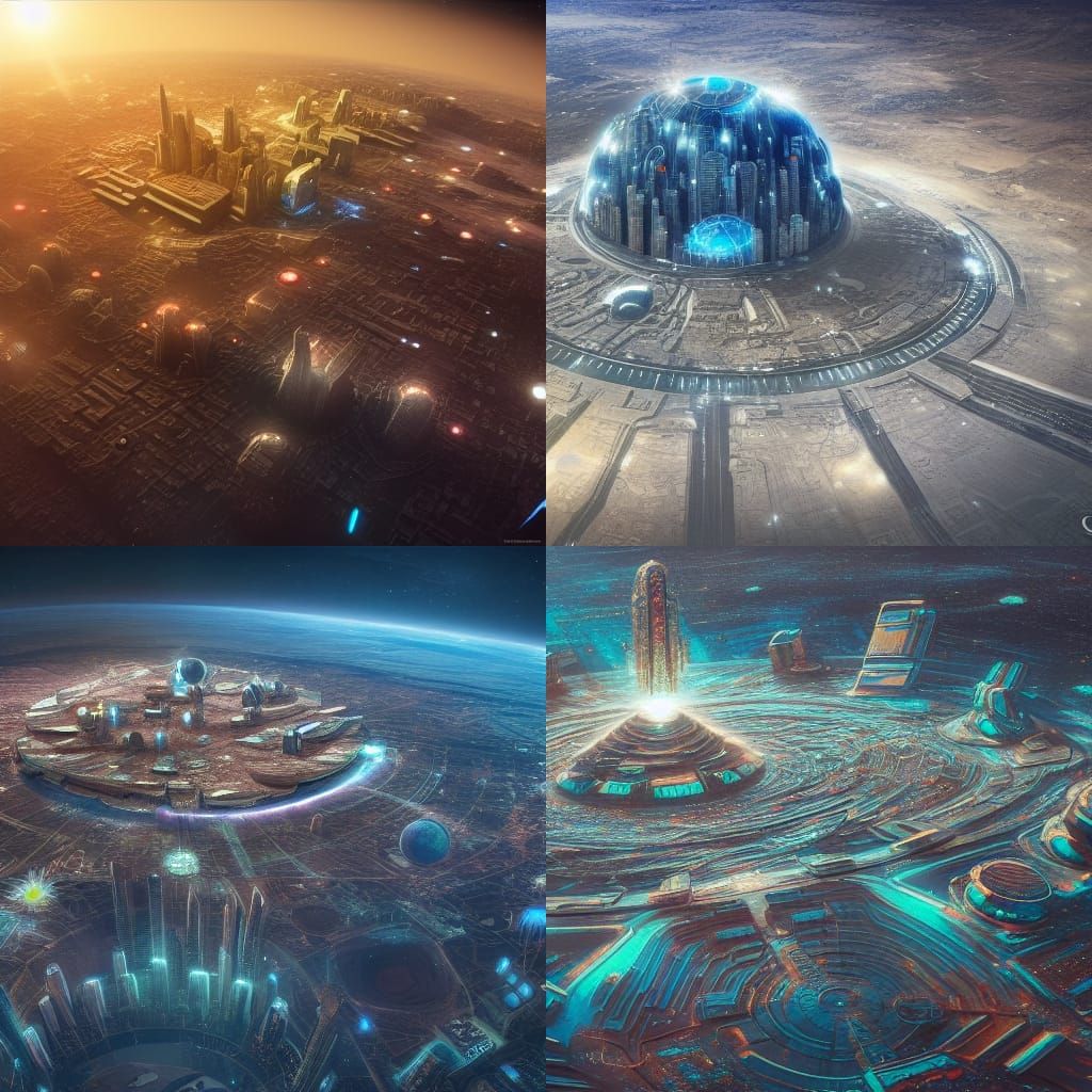 Cities of Andromeda galaxy