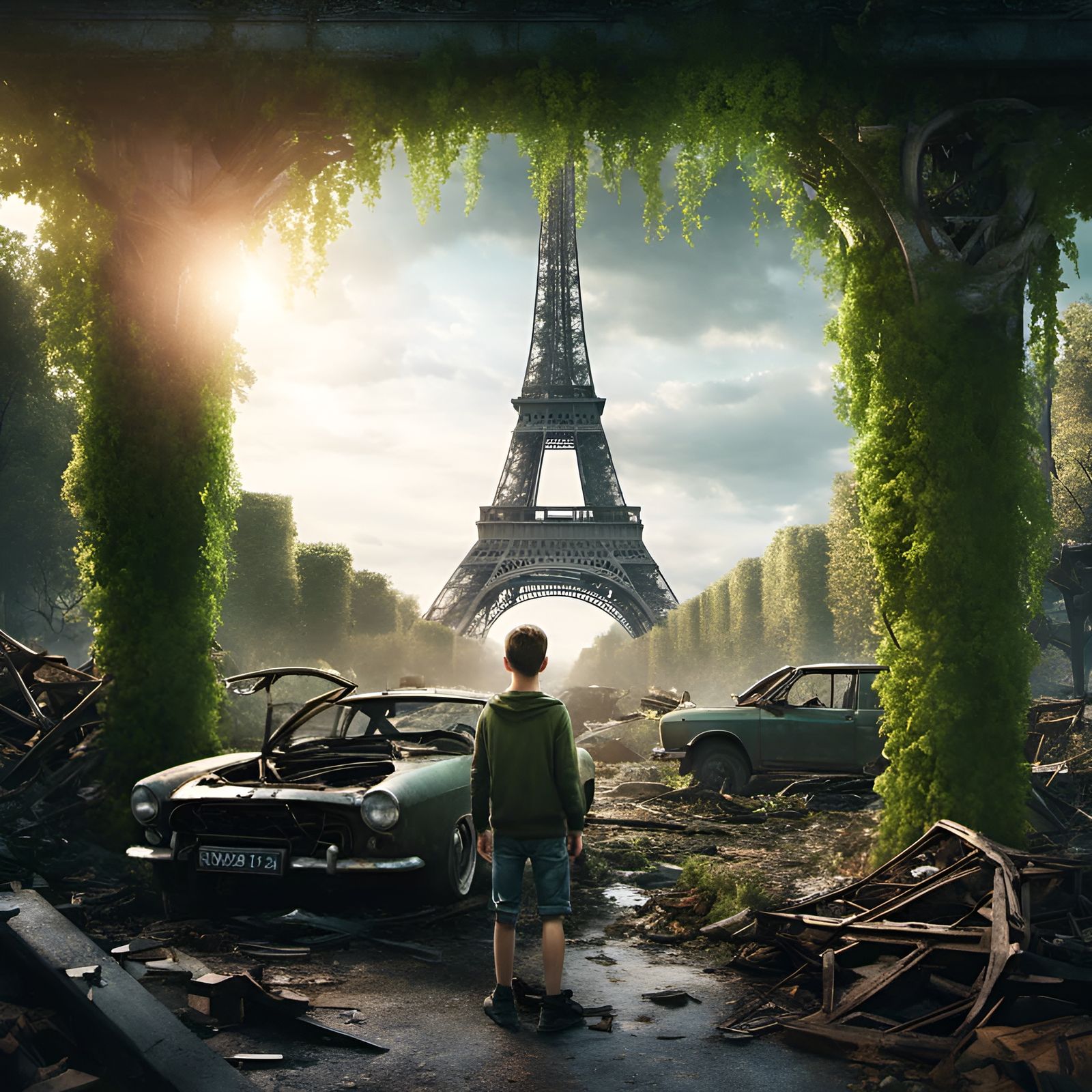 Post Apocalypse Eiffel Tower