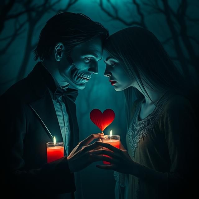 VALENTINE'S DAY WITH SPOOKY ELEMENTS  - FRANKENSTEIN WEDS WE...