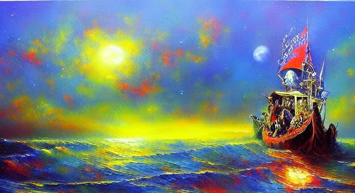 <lora:ImpastoSD1:1.0> (What A Wonderful World) oil painting ...