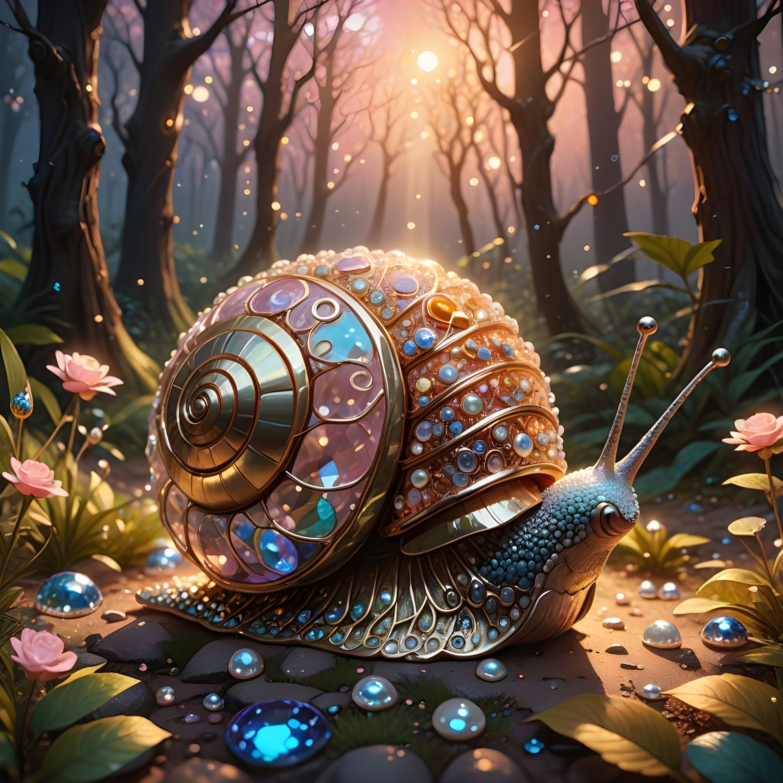 Precious Shiny Snail  by @Giulia