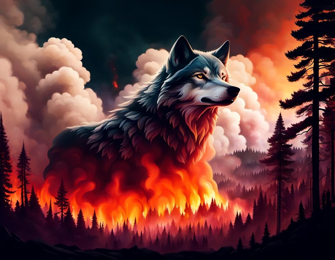 Wolf-themed Smoke Cloud