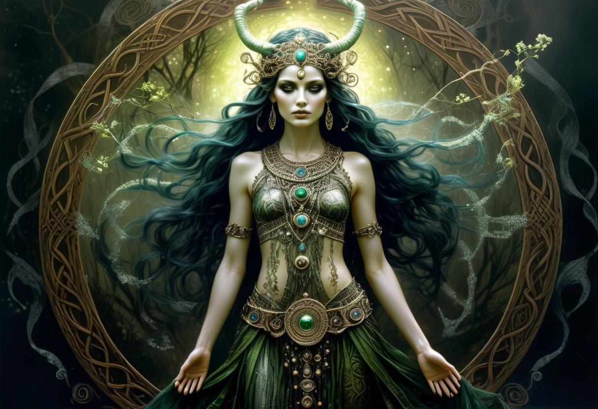 CELTIC MYTHOLOGY THE GODDESS DANU  by @BIG