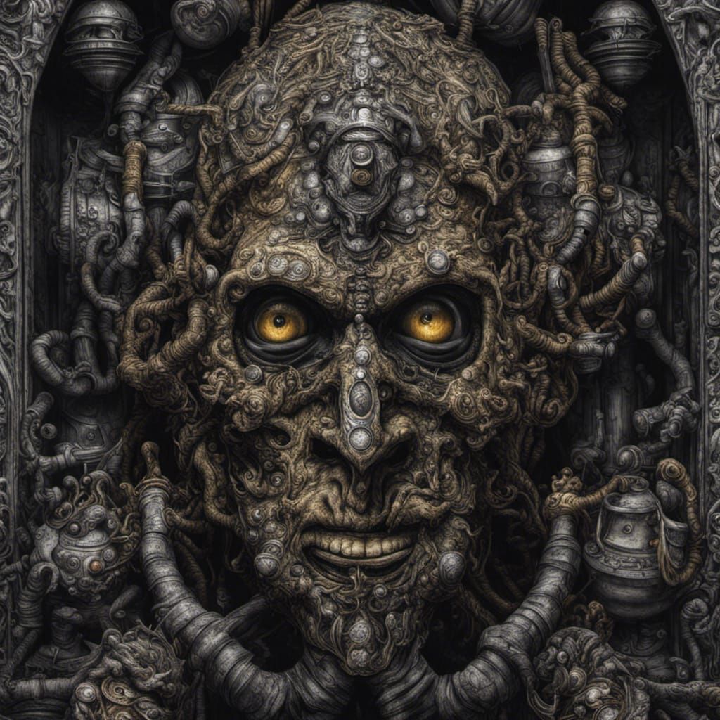 Minions, style of Ivan Albright