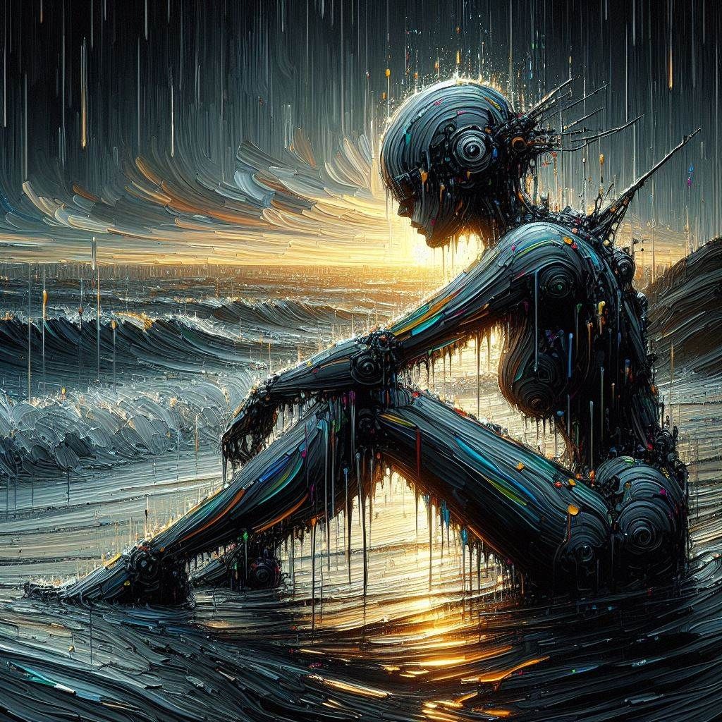 I was created in paint.then I became sentient..it isn't a pleasant experience on this spinning rock...Inspired By GullyA