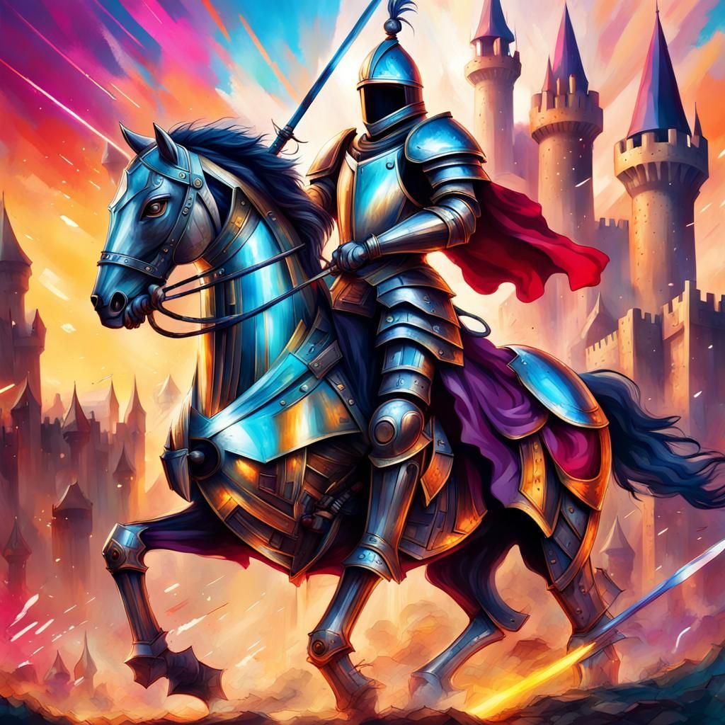 Ancient World Of Knights And Horses Castles Meets The Futuristic Of 