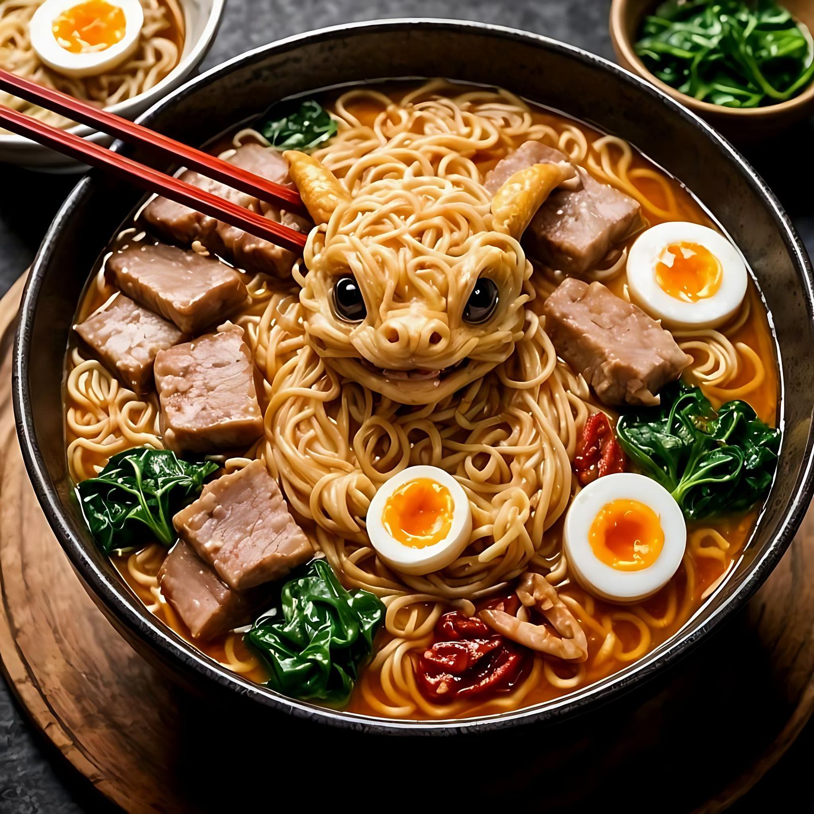 Spicy Dragon Ramen  by @SmartArtz