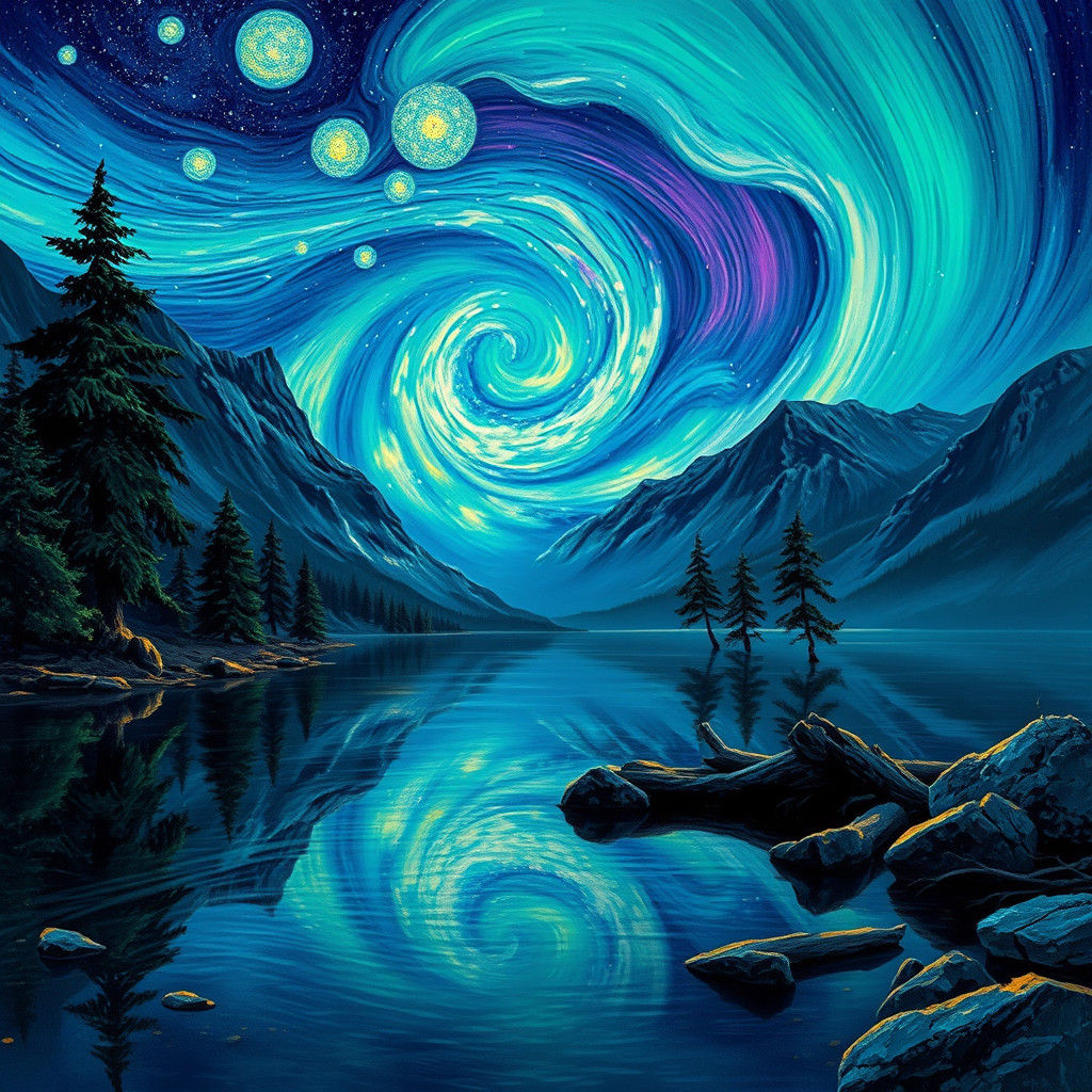 Aurora Borealis  by @Looney Lynn