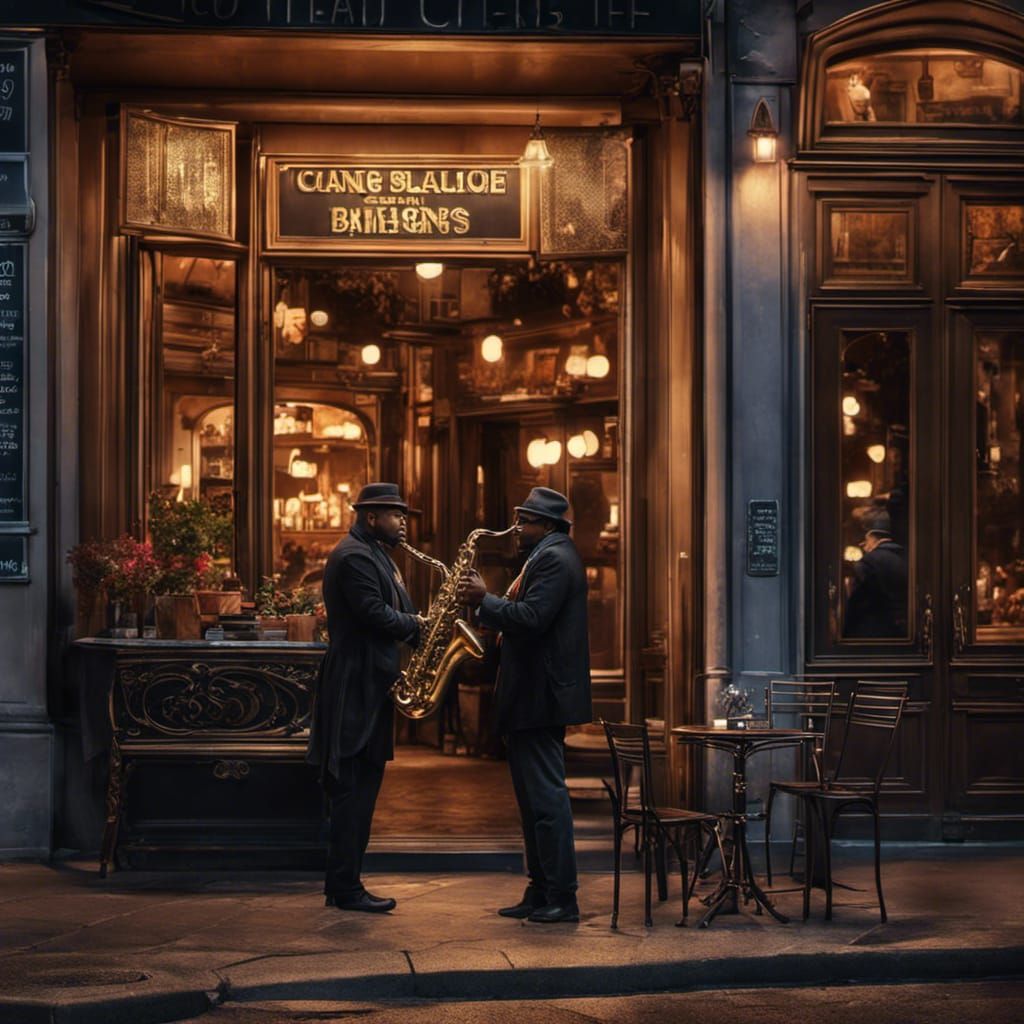 Paris dueling saxophones