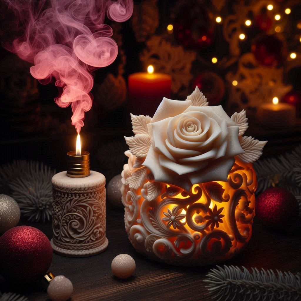 A Rose Candle
