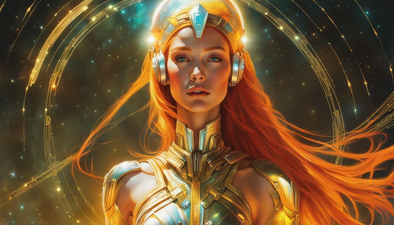 Charting the Course Through the Cosmos - AI Generated Artwork 