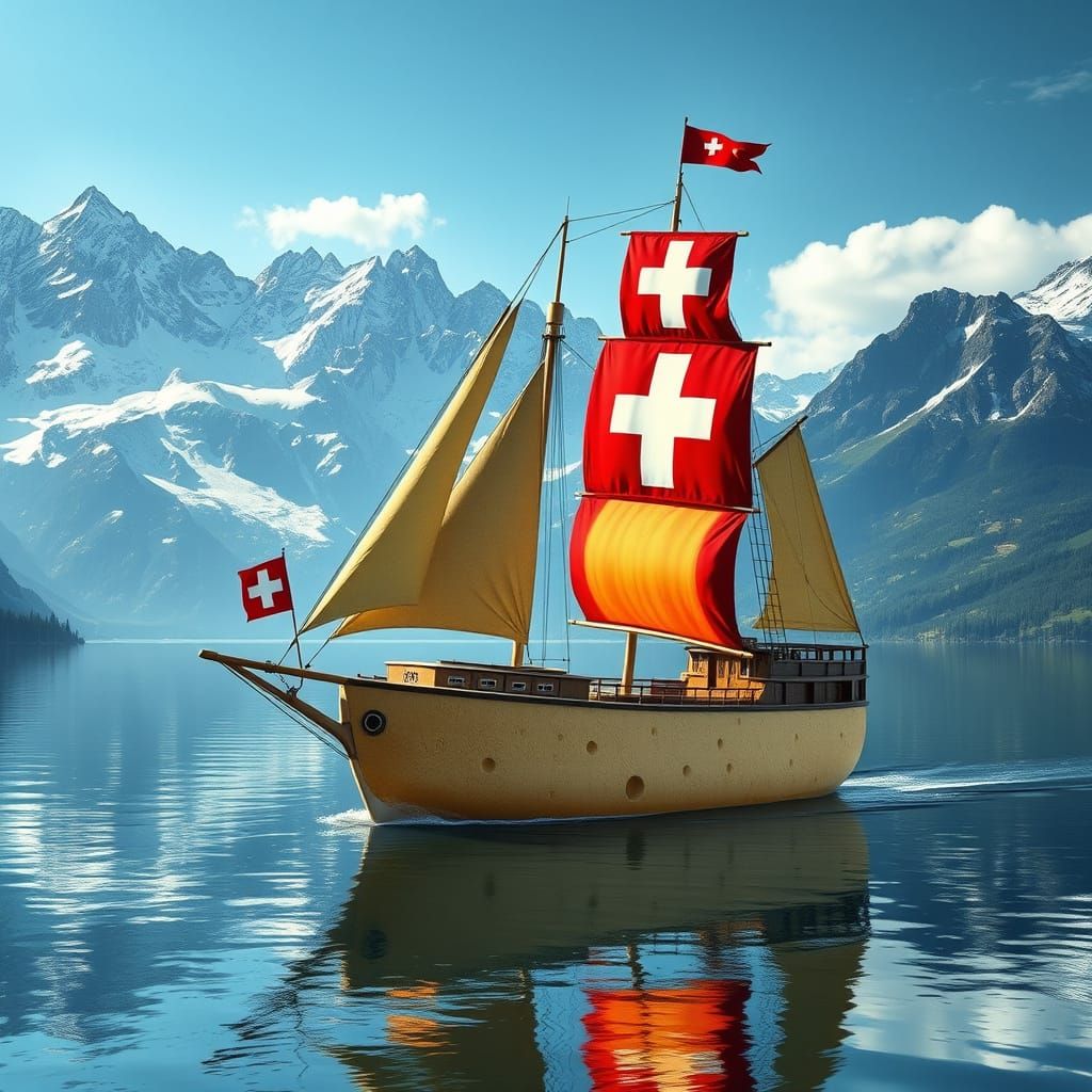 The Swiss Cheese Sailing Company  by @Thordis Alfstein