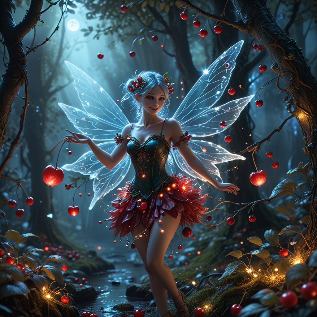 A coven of witches gathered in a hidden grove, their faces illuminated by the cauldron's bubbling, magical brew. One witch, with eyes like e... - Start Image 1