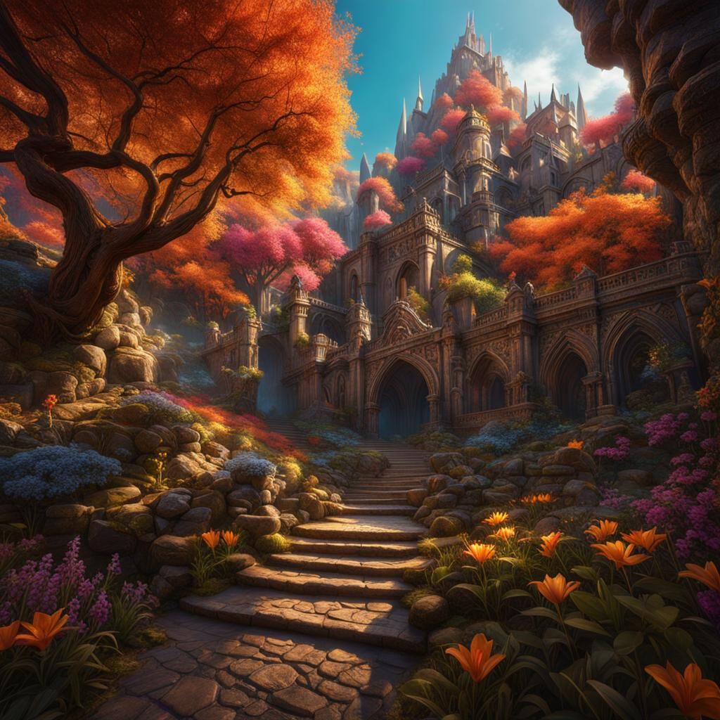 Men at the Western Wall: Detailed Matte Painting