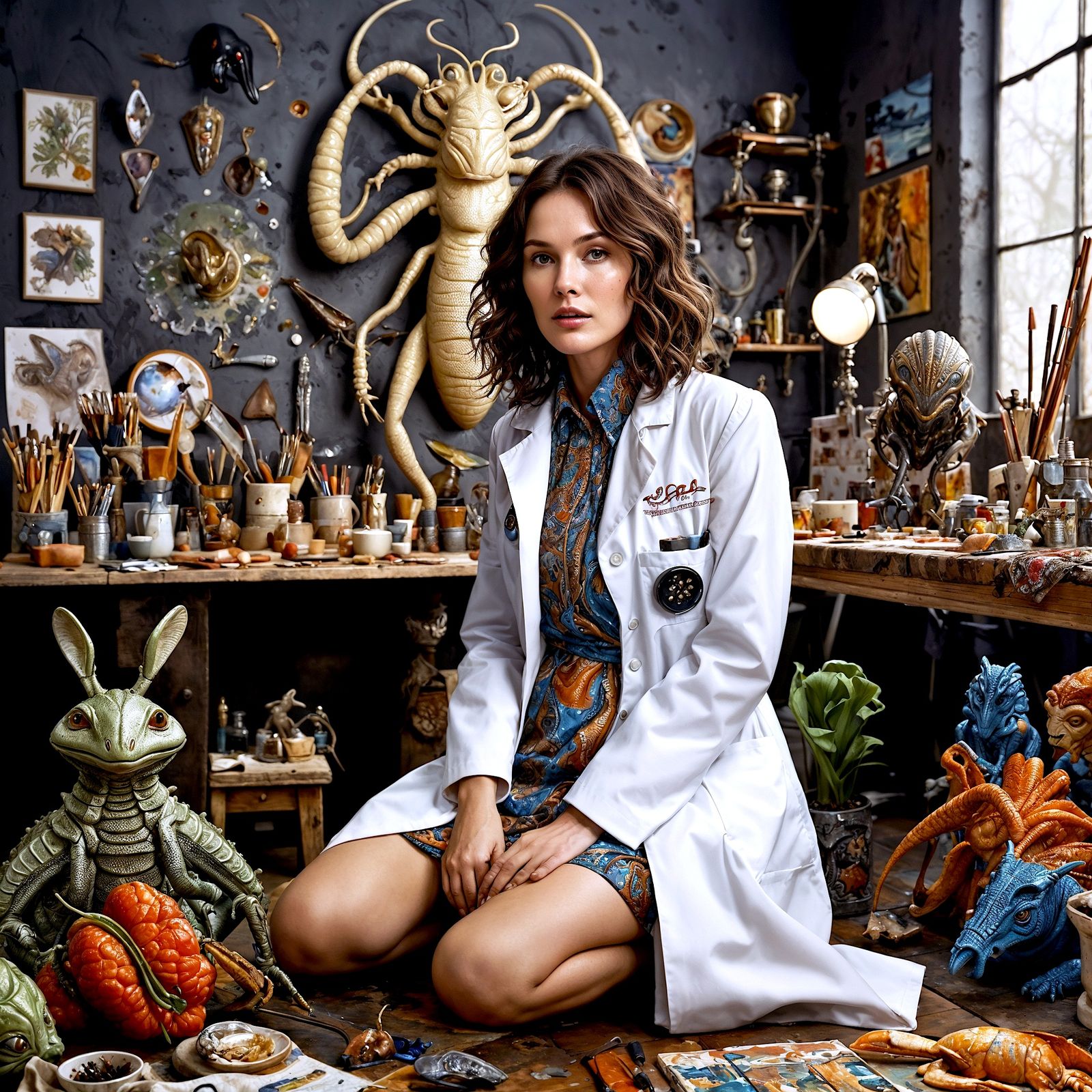 The artist in her atelier - Bizarre Variations #10