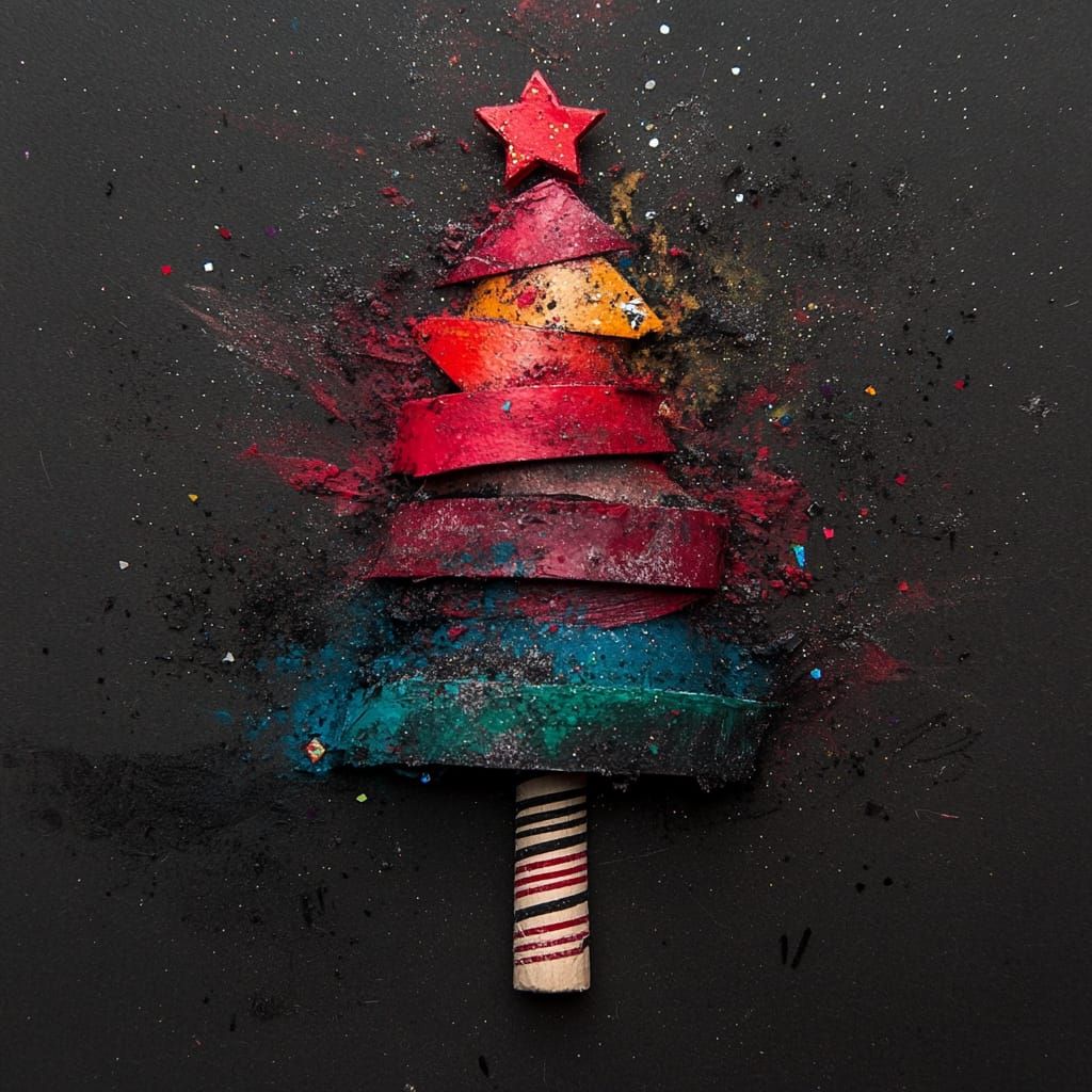 My son's artwork reimagined by Midjourney