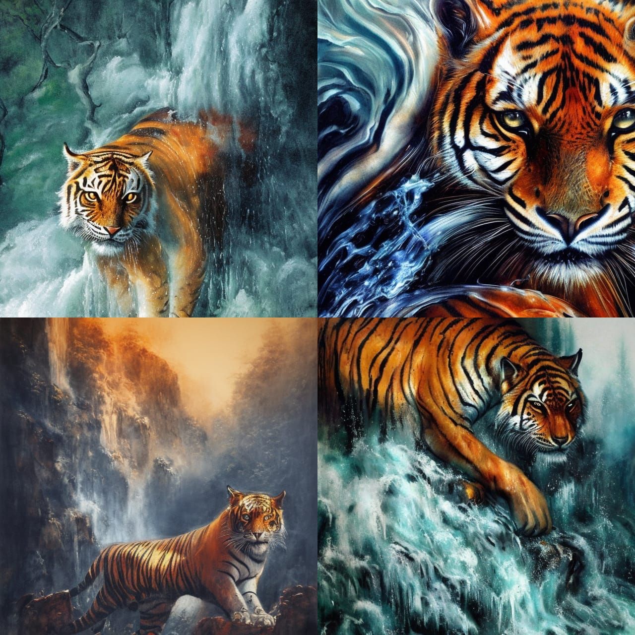 Endangered Species The Majestic Tiger - AI Generated Artwork ...