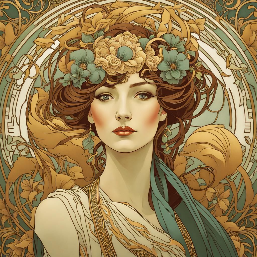 Sarah Bernhardt - AI Generated Artwork - NightCafe Creator