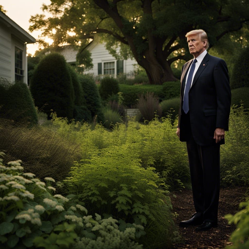 A Secret Service contingent guards the 45th US president, wh...