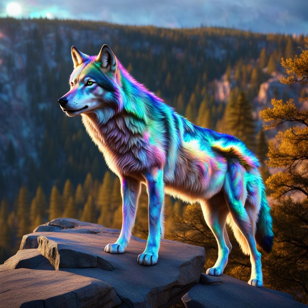realistic photographic image shimmering shiny iridescent hol...