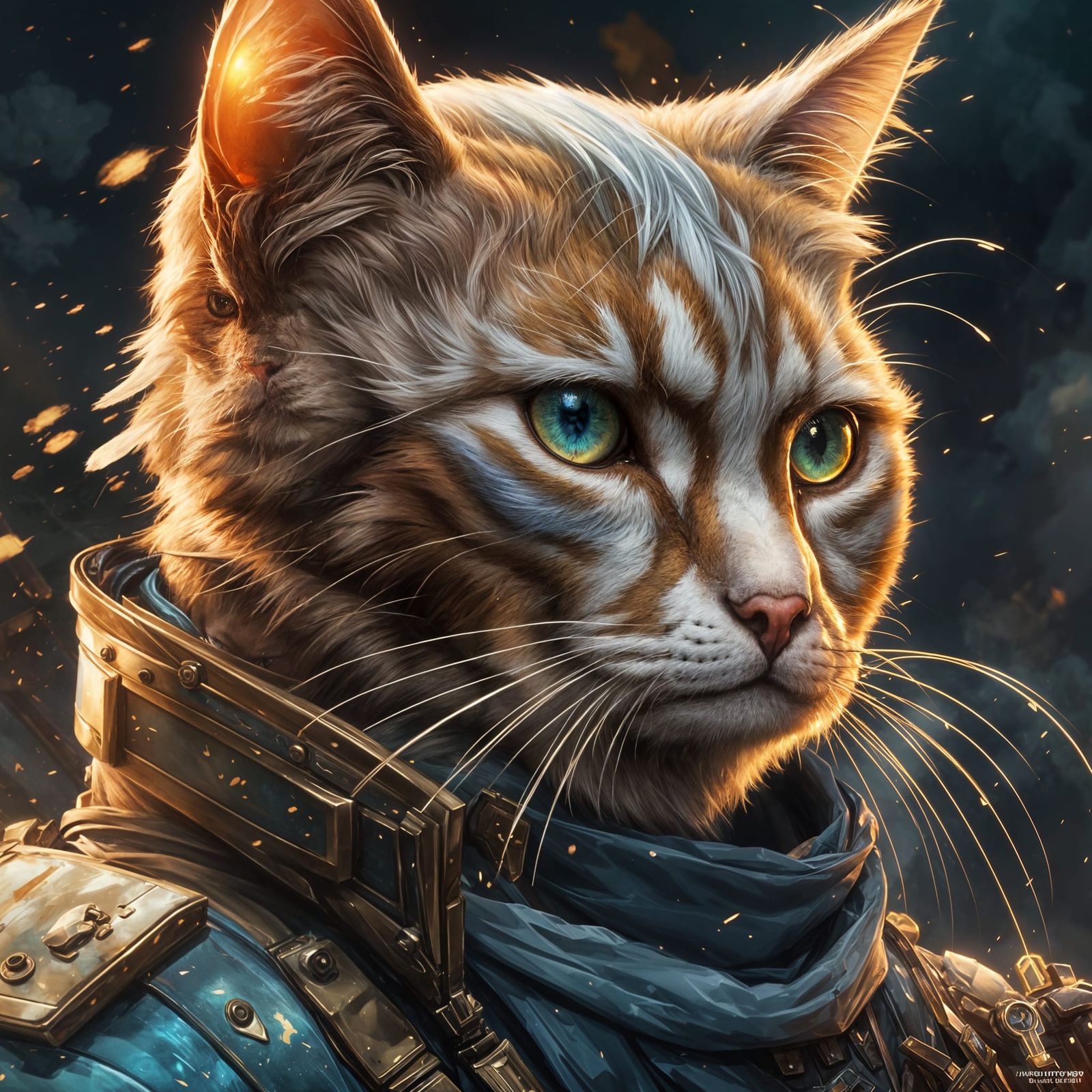 A battlefield cat
